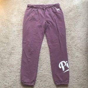 VS pink purple gym pants
